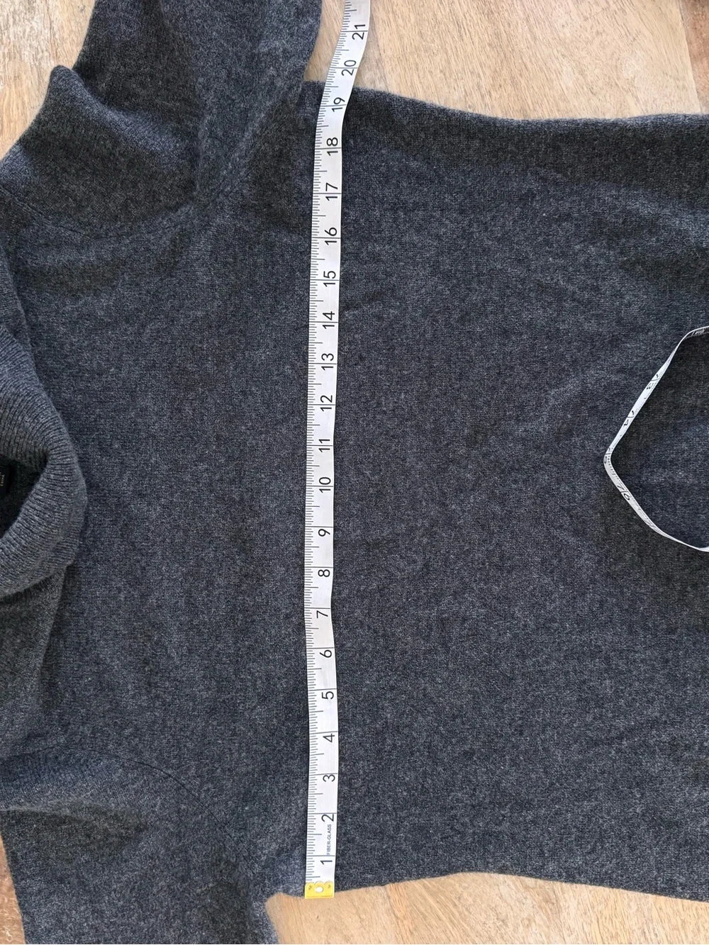 Cashmere Charter Club Luxury Gray Turtleneck Sweater Large